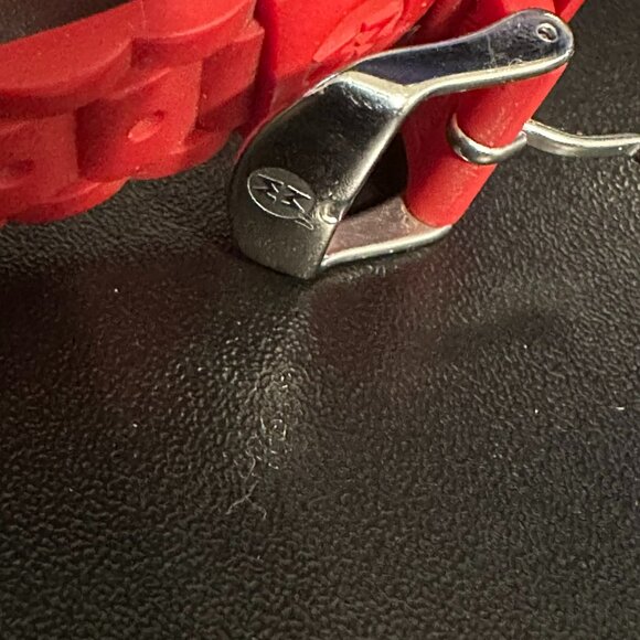 Michele Tahitian Jelly Bean Watch - Red (MWW12D000007) - BRAND NEW BATTERY - Picture 9 of 14